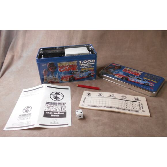 Vintage #43 Richard Petty Racing Trivia Game 1998 NASCAR Stock Car History - Picture 1 of 11